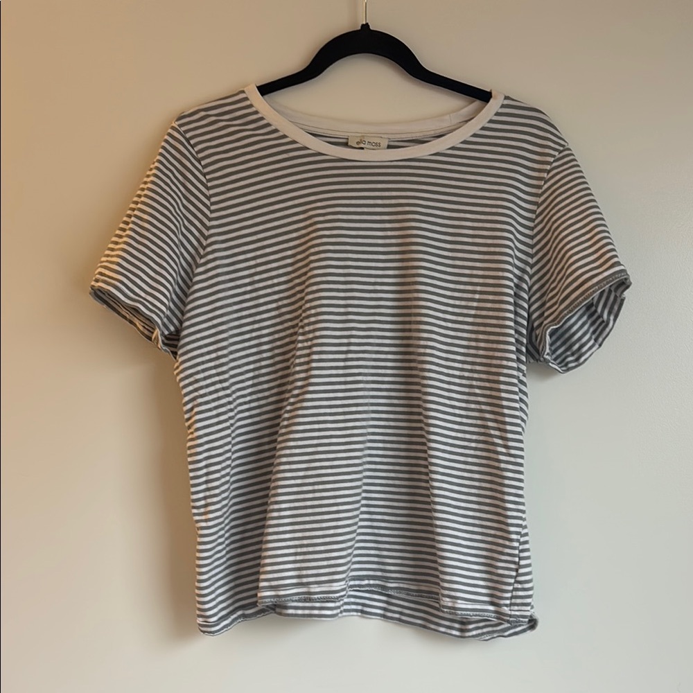Classic Striped Gray Top